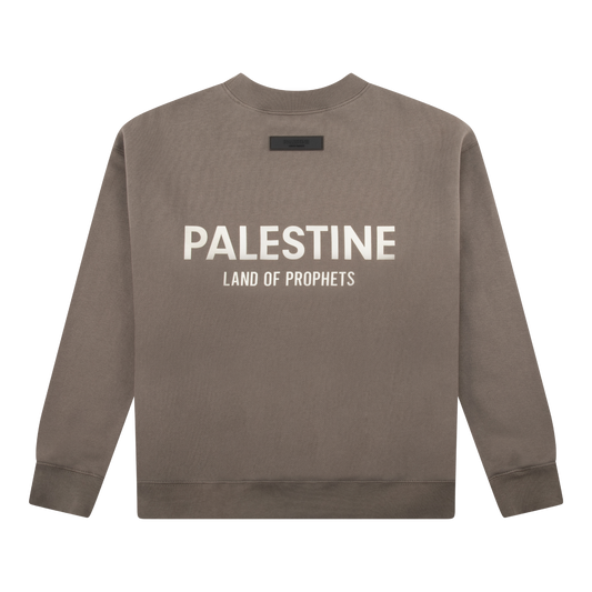 LAND OF PROPHETS SWEATSHIRT METALLIC LOGO - CHARCOAL ASH