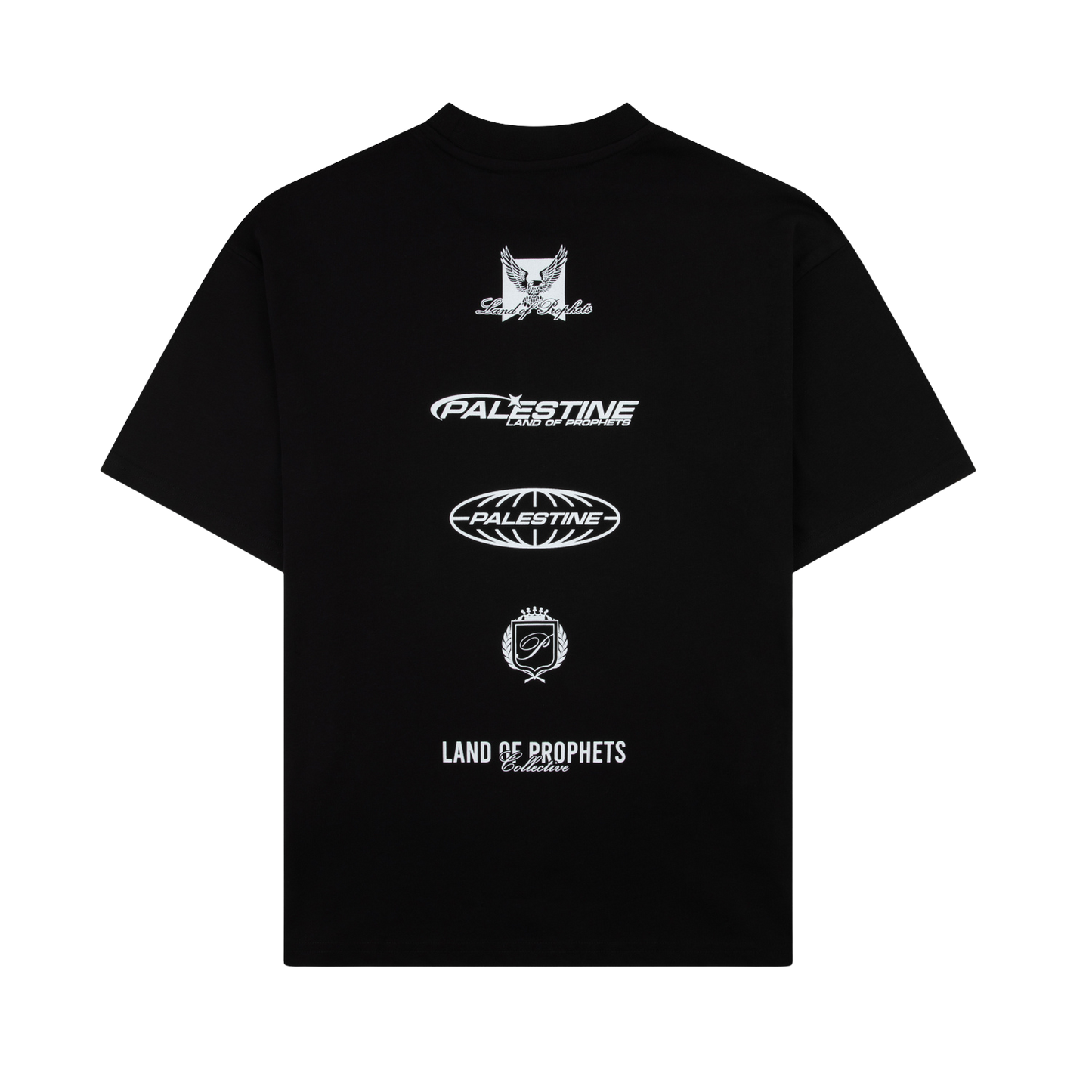 MULTI LOGO T-SHIRT - BLACK