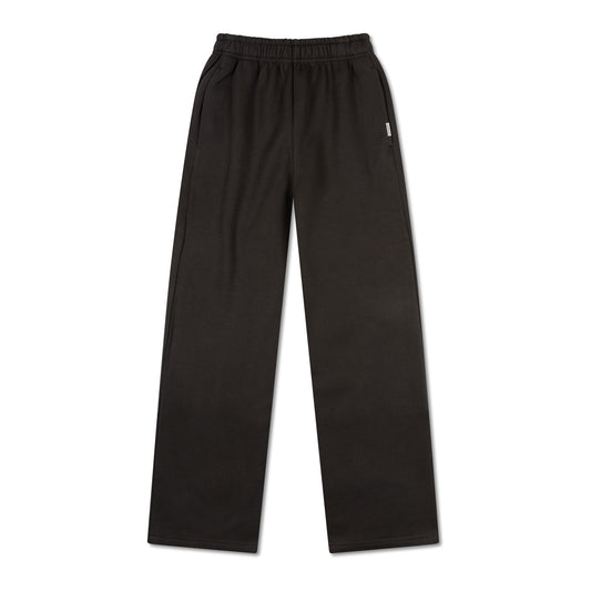 Unisex Wide Leg Joggers - black iron