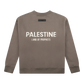 LAND OF PROPHETS SWEATSHIRT METALLIC LOGO - CHARCOAL ASH