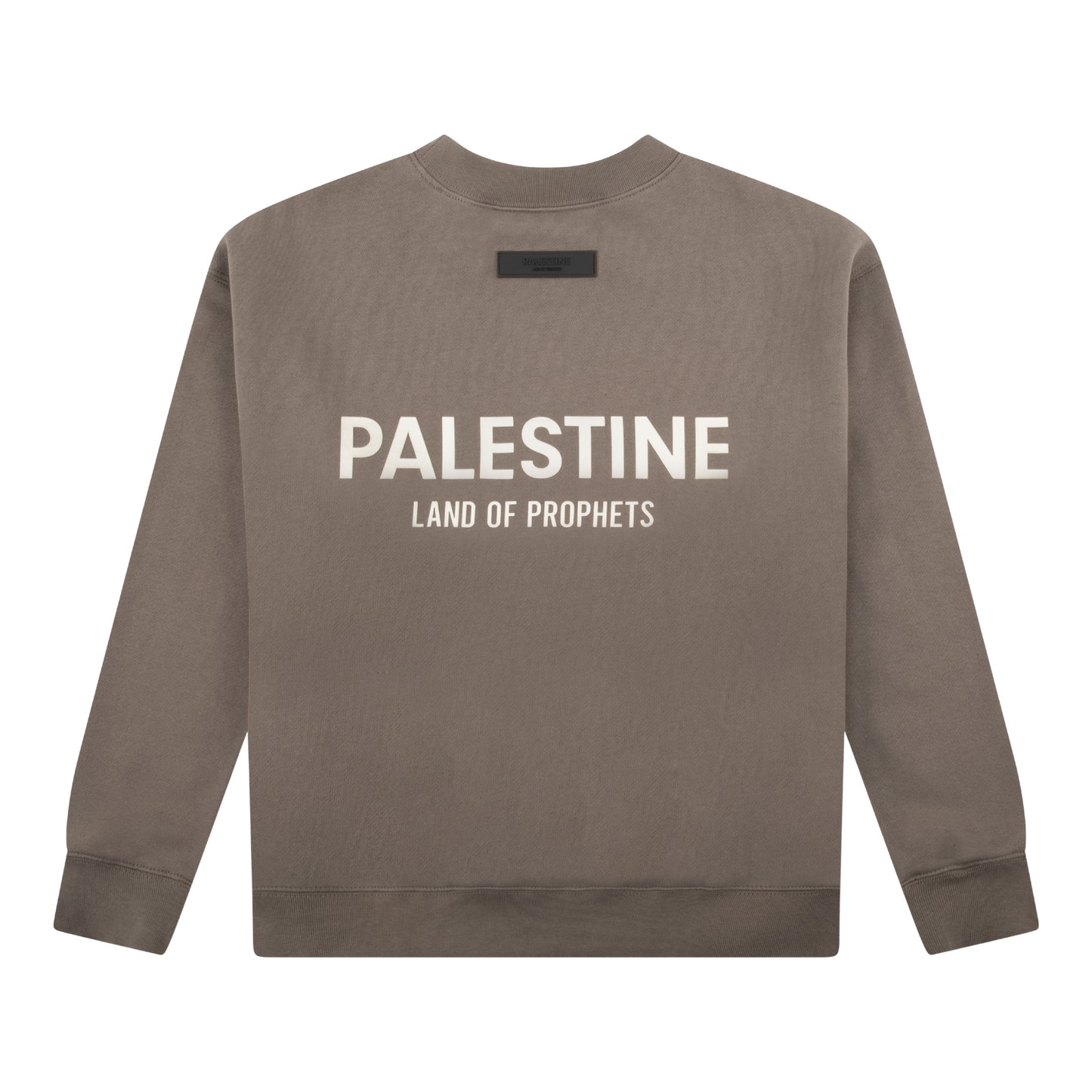 LAND OF PROPHETS SWEATSHIRT METALLIC LOGO - CHARCOAL ASH
