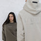 LAND OF PROPHETS SWEATSHIRT METALLIC LOGO - BROWN