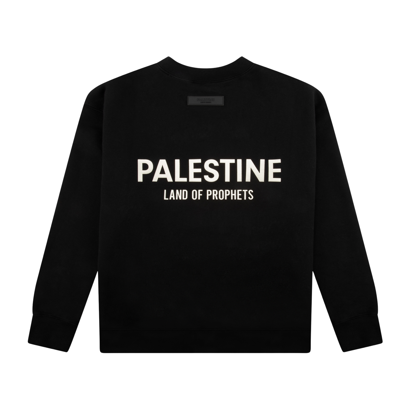 LAND OF PROPHETS SWEATSHIRT METALLIC LOGO - BLACK