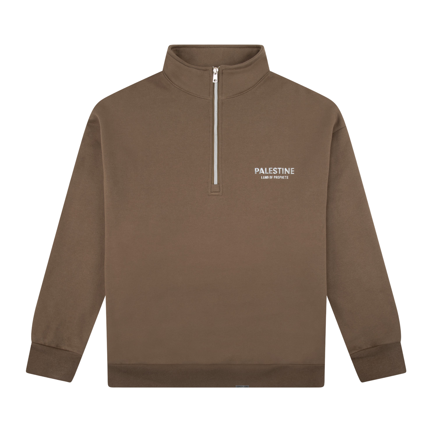 LAND OF PROPHET HALF ZIP - BROWN