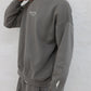 LAND OF PROPHETS SWEATSHIRT METALLIC LOGO - CHARCOAL ASH