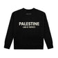 KIDS PALESTINE LAND OF PROPHETS METALLIC SWEATSHIRT AND JOGGER SET - Black