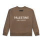 KIDS PALESTINE LAND OF PROPHETS METALLIC SWEATSHIRT AND JOGGER SET - Brown