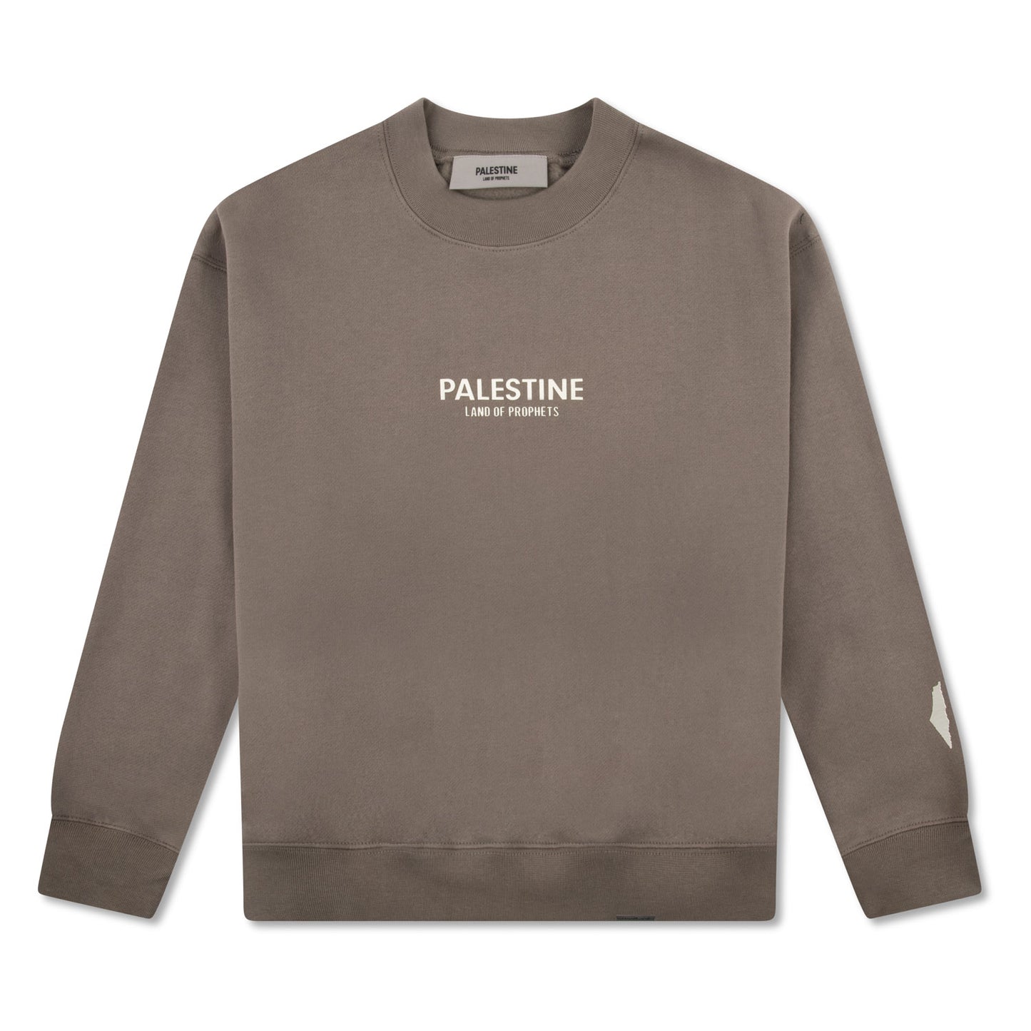 KIDS PALESTINE LAND OF PROPHETS METALLIC SWEATSHIRT AND JOGGER SET - Char coal