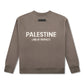 KIDS PALESTINE LAND OF PROPHETS METALLIC SWEATSHIRT AND JOGGER SET - Char coal