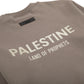 KIDS PALESTINE LAND OF PROPHETS METALLIC SWEATSHIRT AND JOGGER SET - Char coal