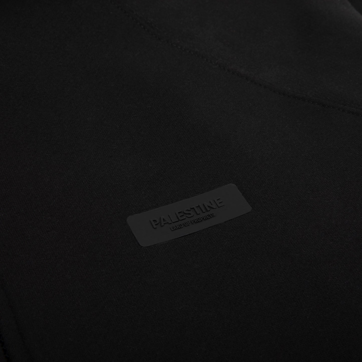 LAND OF PROPHETS ZIP-UP HOODIE - BLACK (off white print)