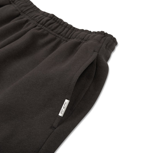 Unisex Wide Leg Joggers - black iron