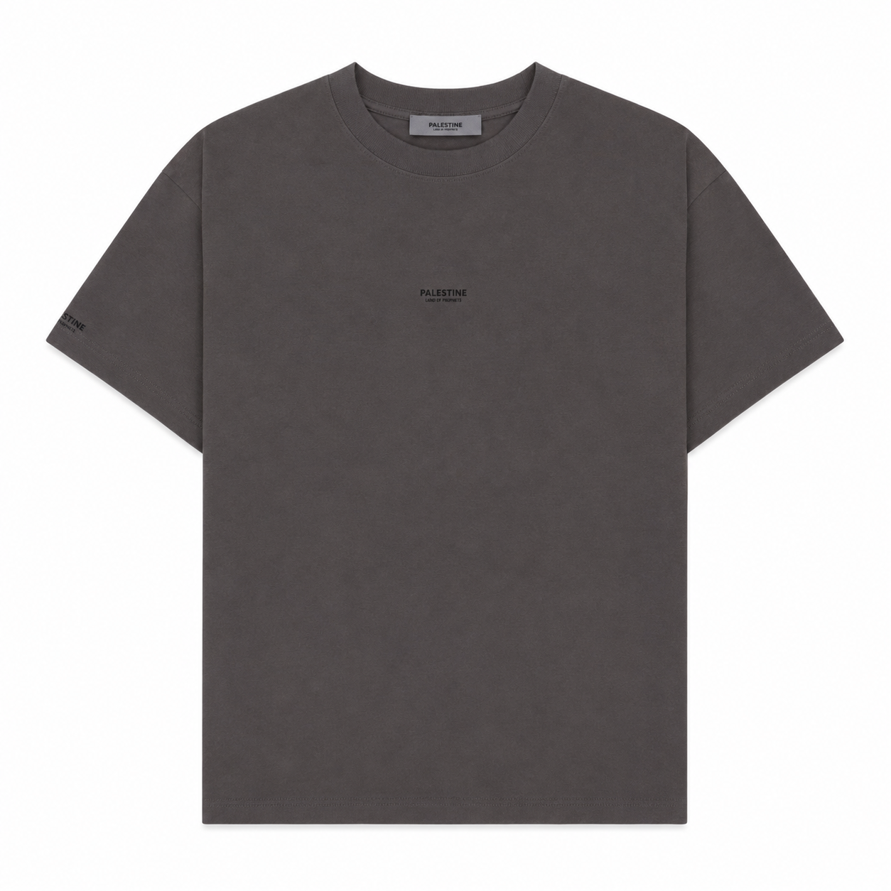 Mini-malist Palestine Land of Prophets Kids Tshirt - Charcoal