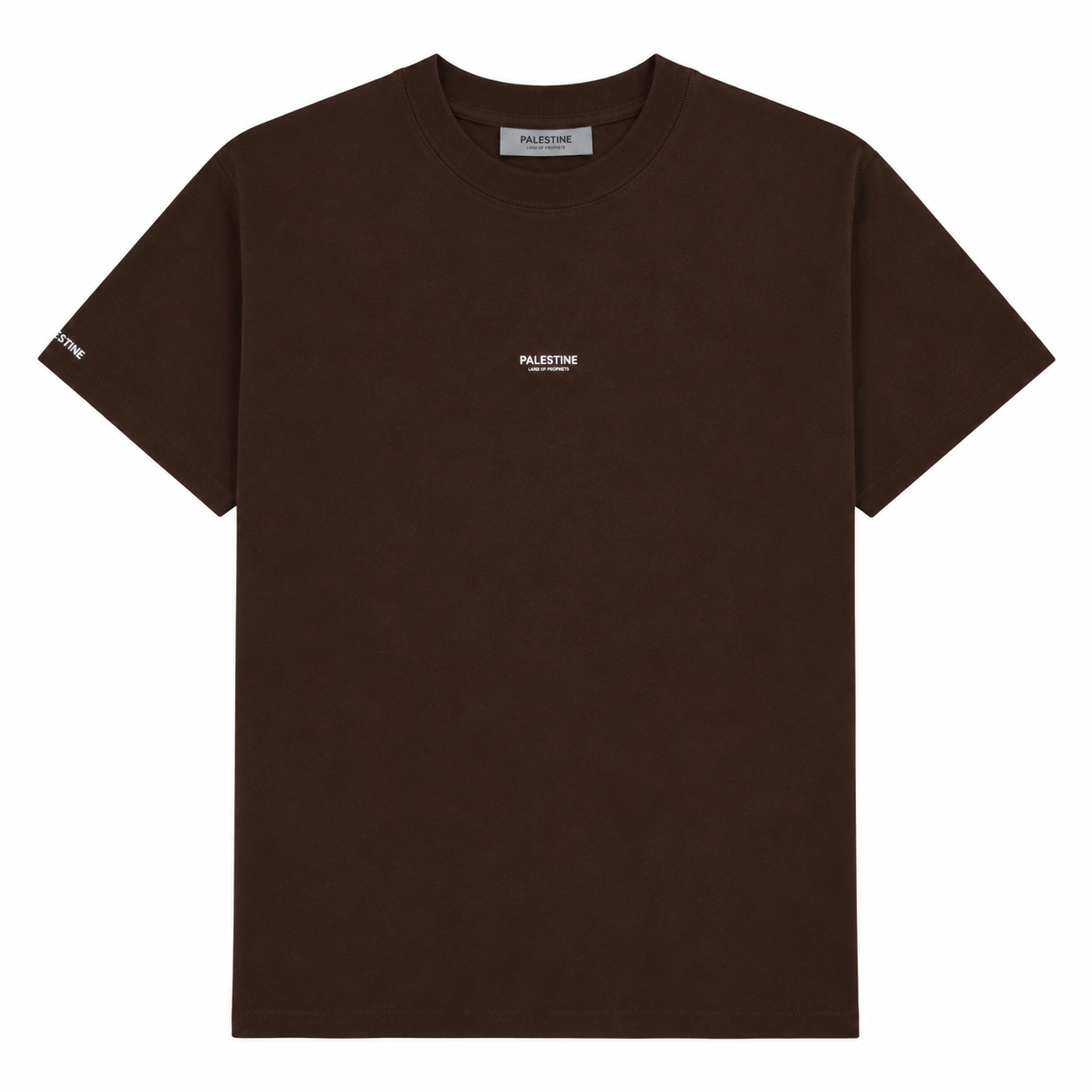 Mini-malist Palestine Land of Prophets Kids Tshirt - Brown