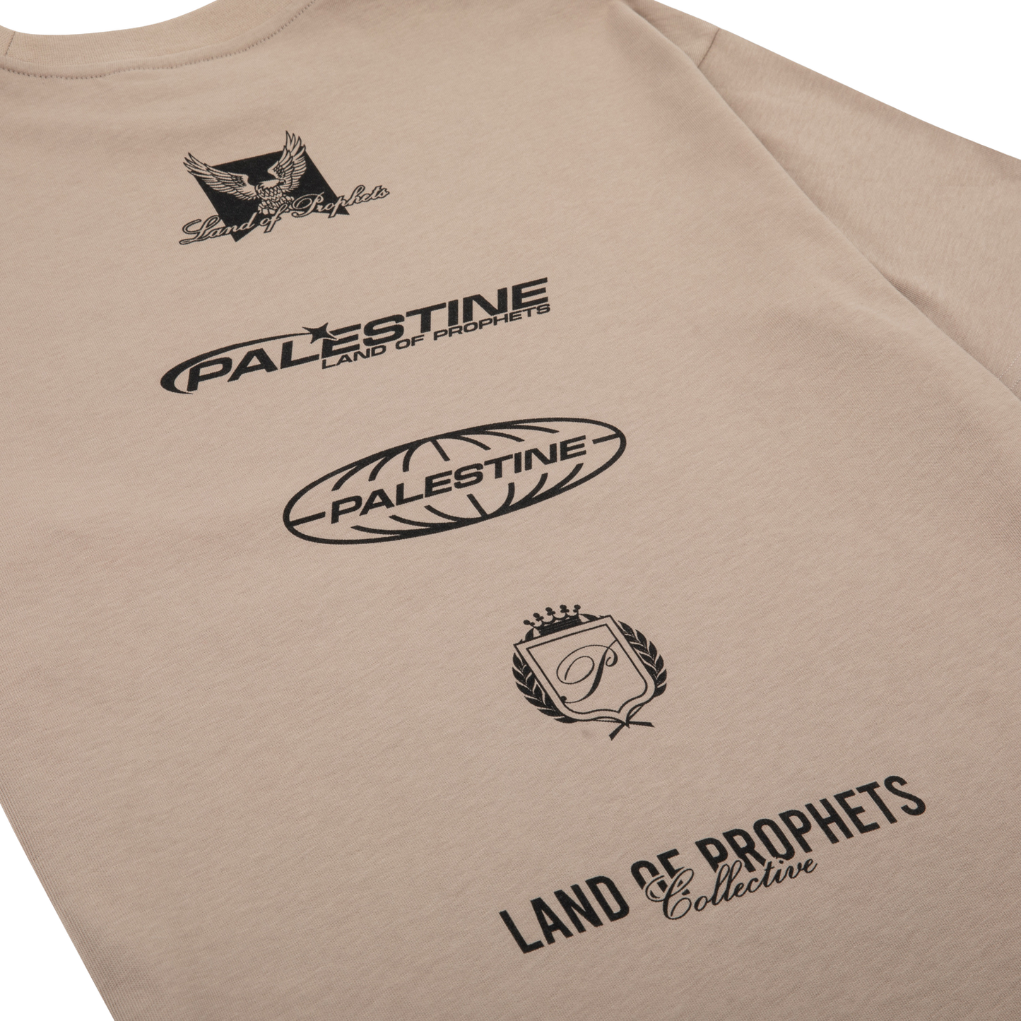 MULTI LOGO T-SHIRT - BROWN
