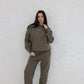 LAND OF PROPHETS SWEATSHIRT METALLIC LOGO - BROWN