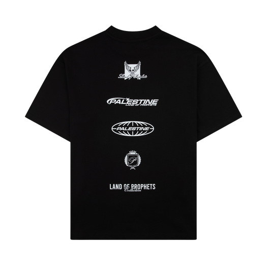 MULTI LOGO T-SHIRT - BLACK