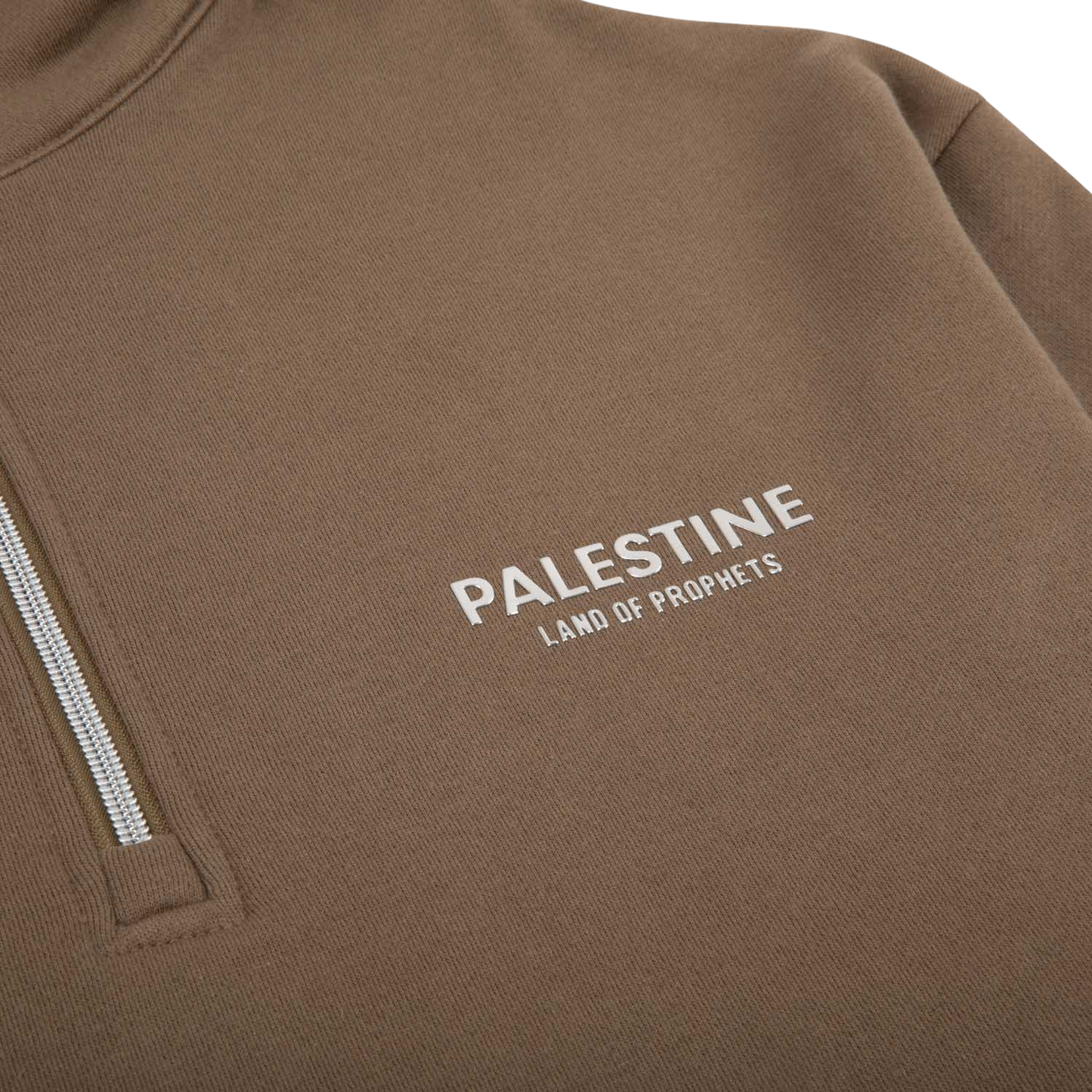 LAND OF PROPHET HALF ZIP - BROWN