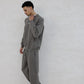 LAND OF PROPHETS SWEATSHIRT METALLIC LOGO - CHARCOAL ASH