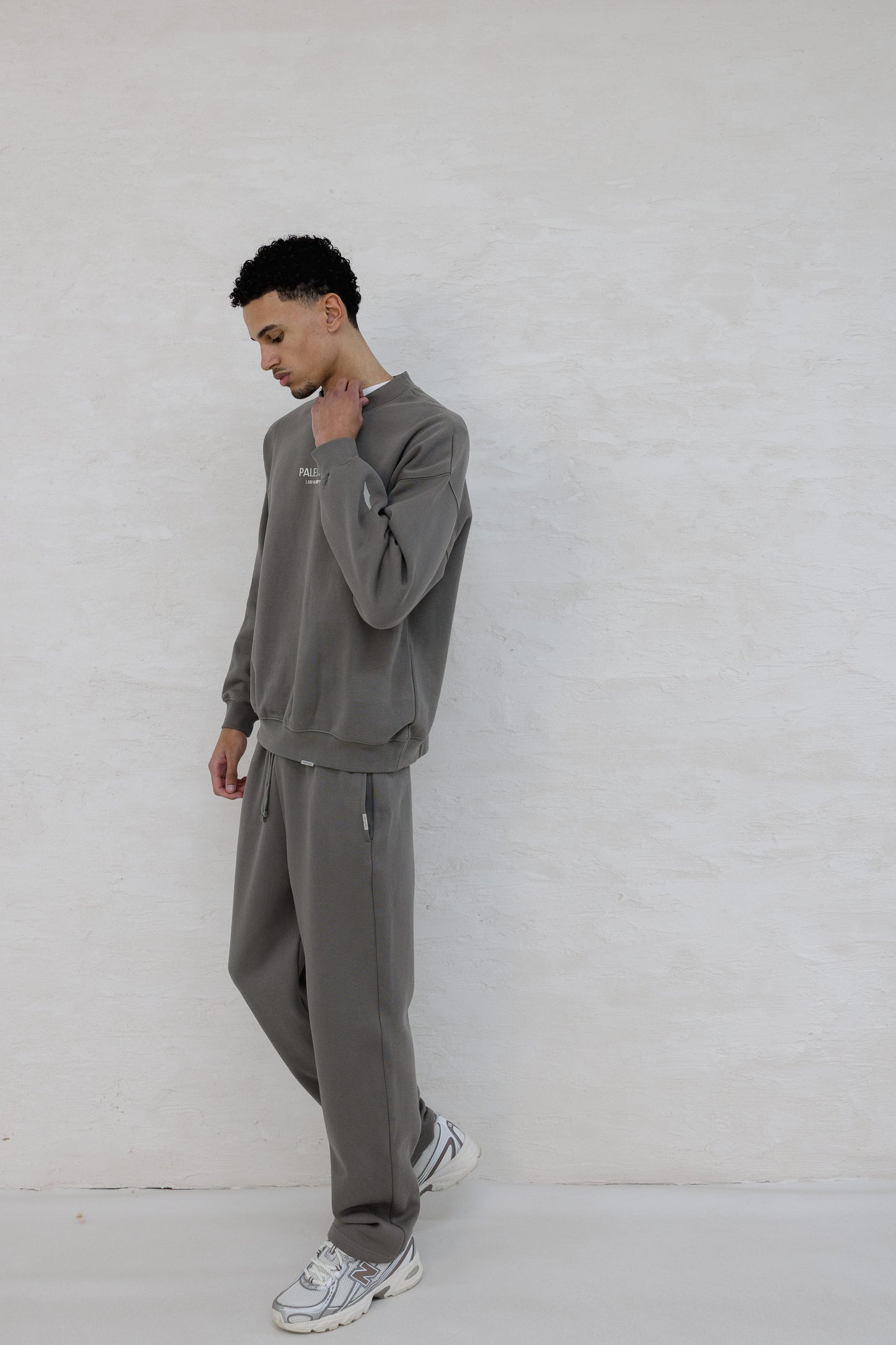 LAND OF PROPHETS SWEATSHIRT METALLIC LOGO - CHARCOAL ASH
