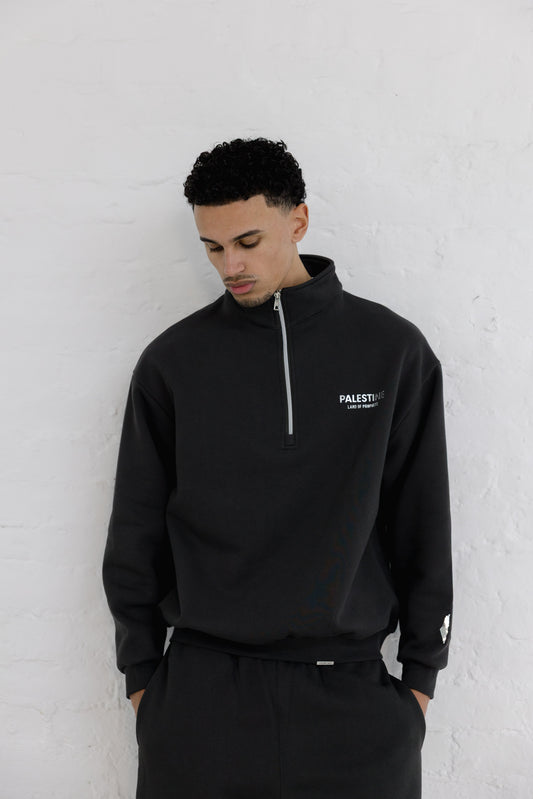 LAND OF PROPHETS HALF ZIP - BLACK IRON