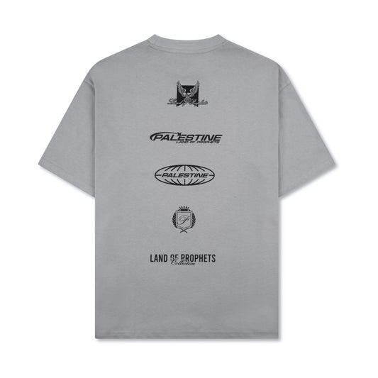 MULTI LOGO T-SHIRT - GREY