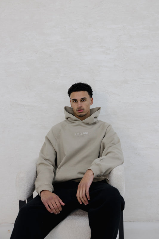 LAND OF PROPHETS METALLIC LOGO HOODIE - TIMBER