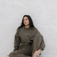 Unisex Wide Leg Joggers - brown