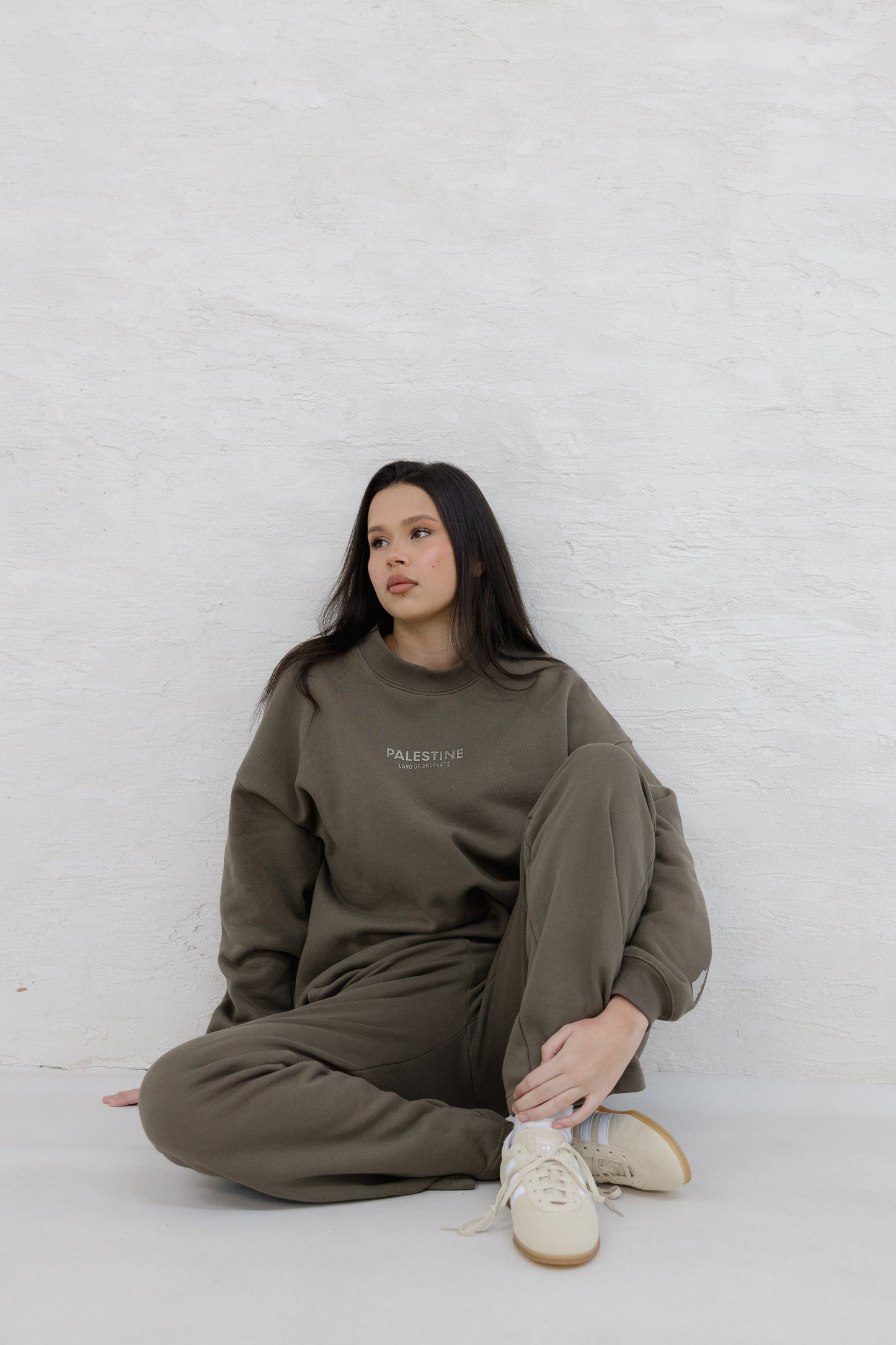 Unisex Wide Leg Joggers - brown