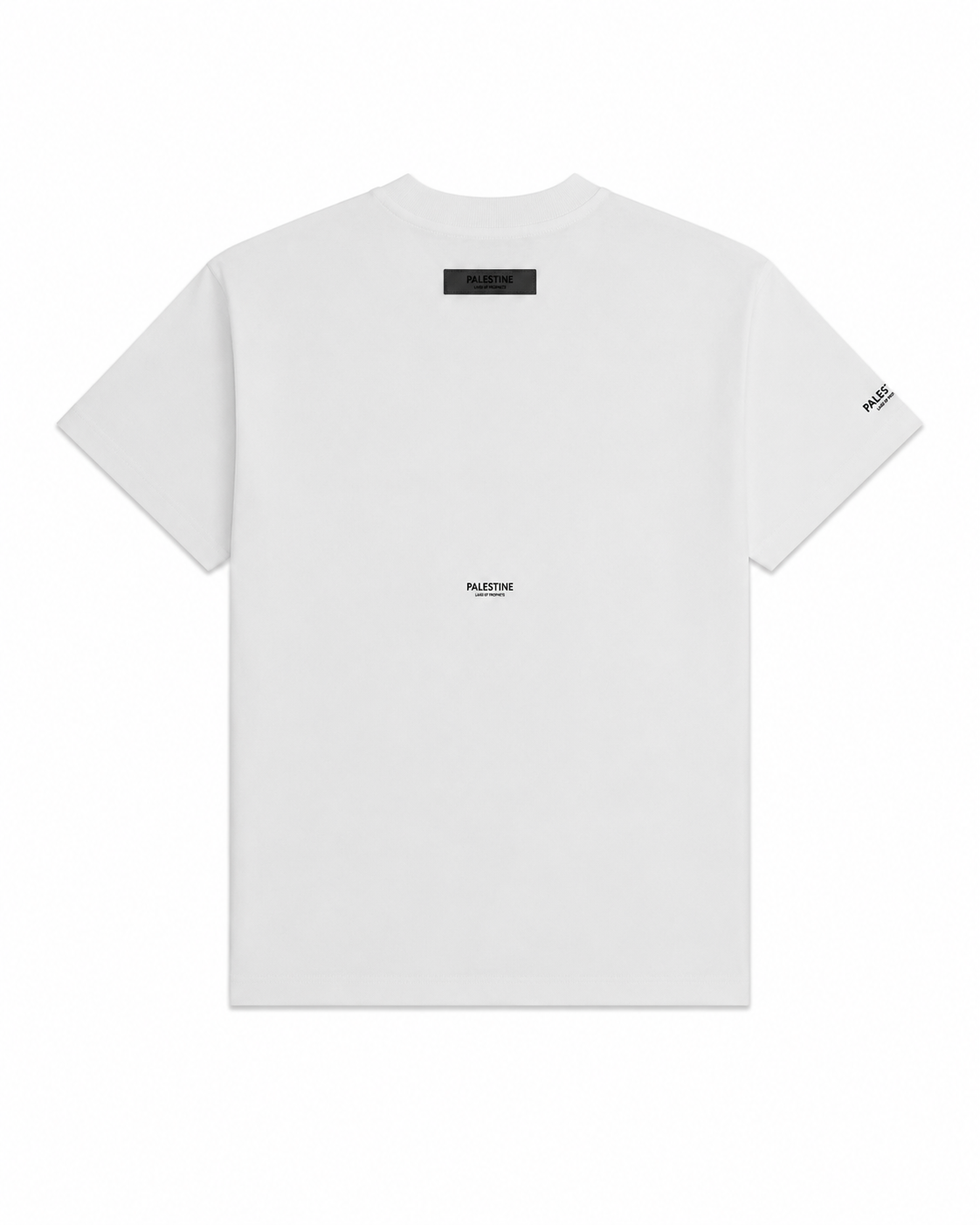Mini-malist Palestine Land of Prophets Adult Tshirt  - White