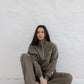 Unisex Wide Leg Joggers - brown