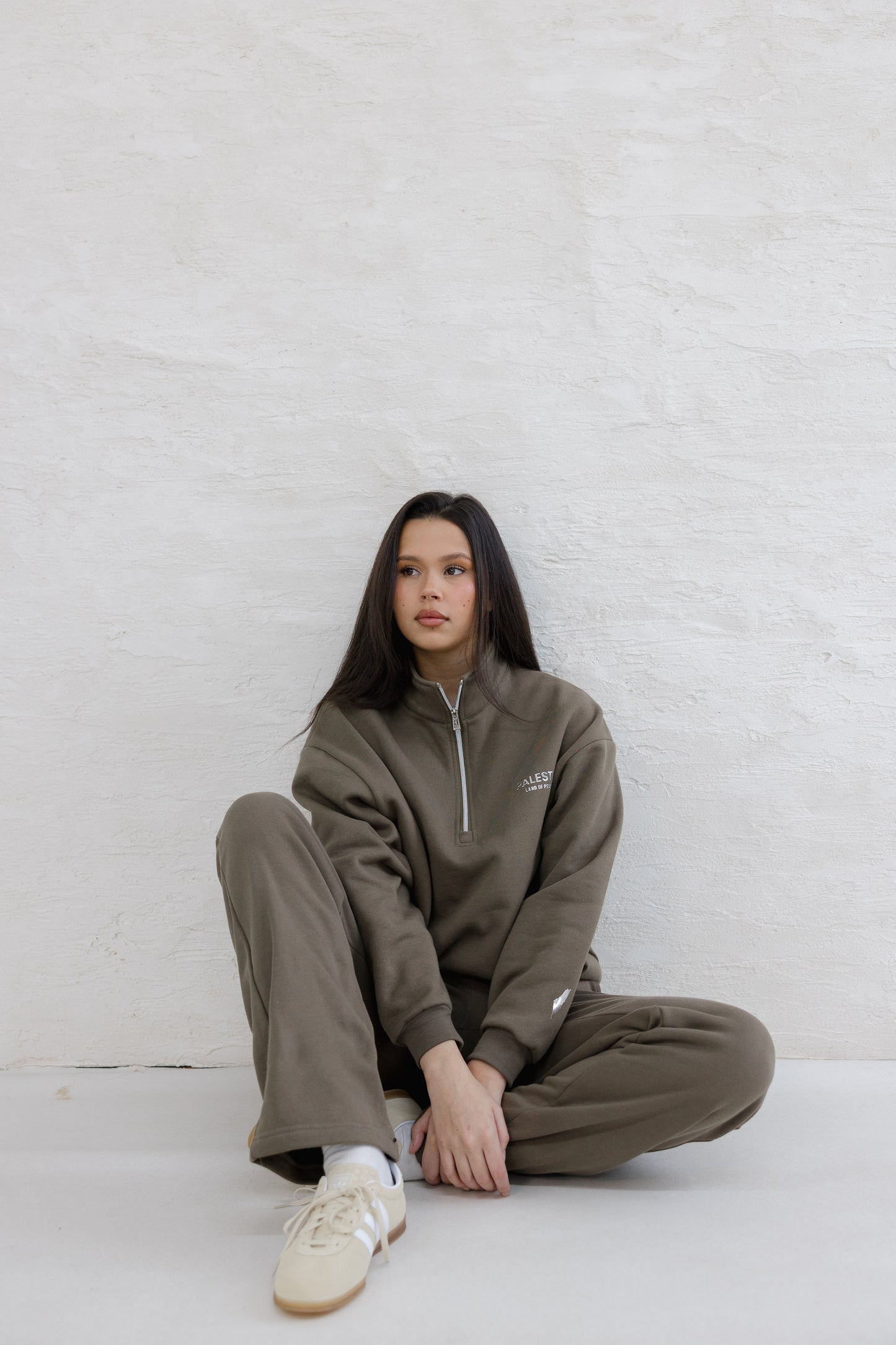 Unisex Wide Leg Joggers - brown