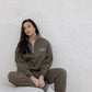 Unisex Wide Leg Joggers - brown