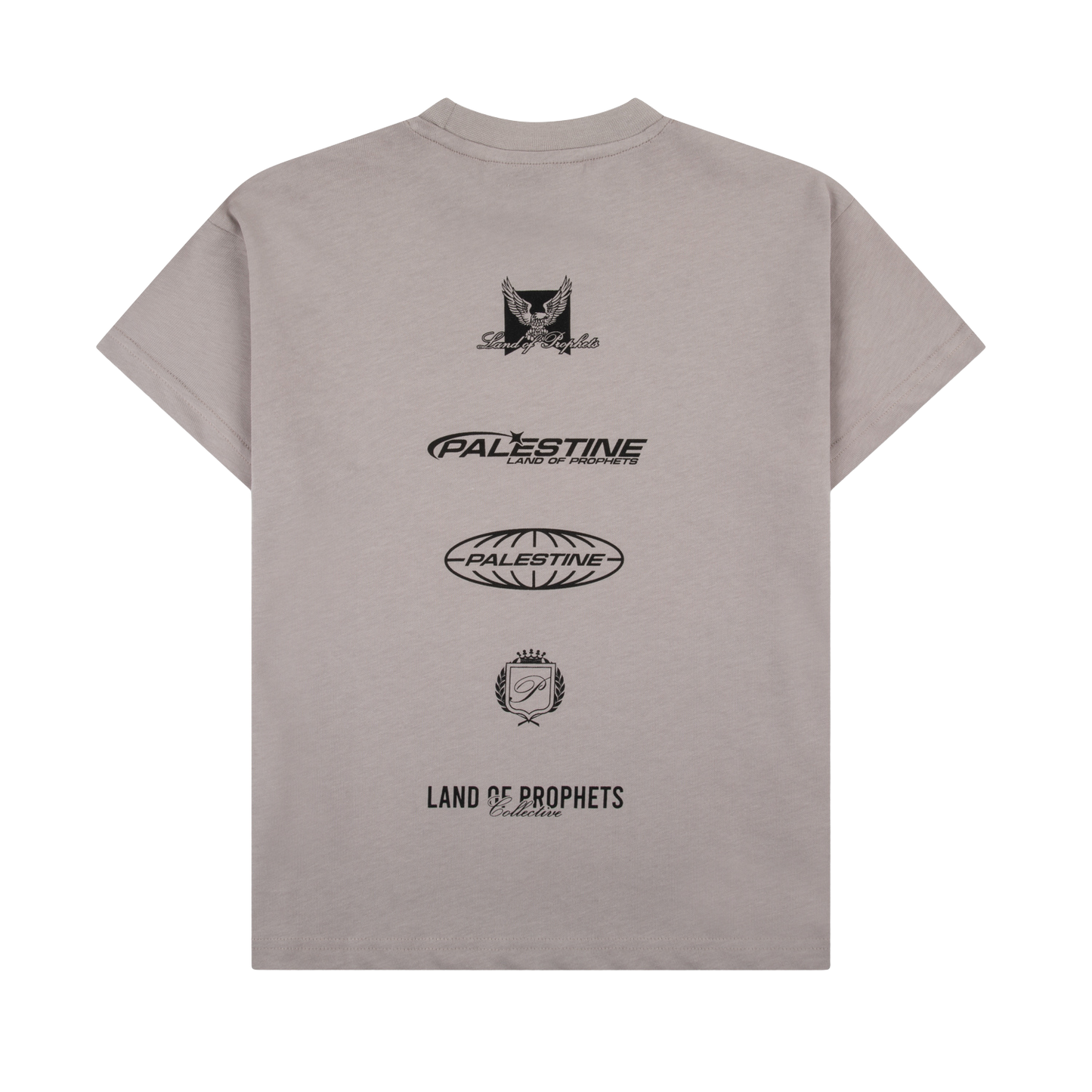 KIDS MULTI LOGO T-SHIRT - CLAY
