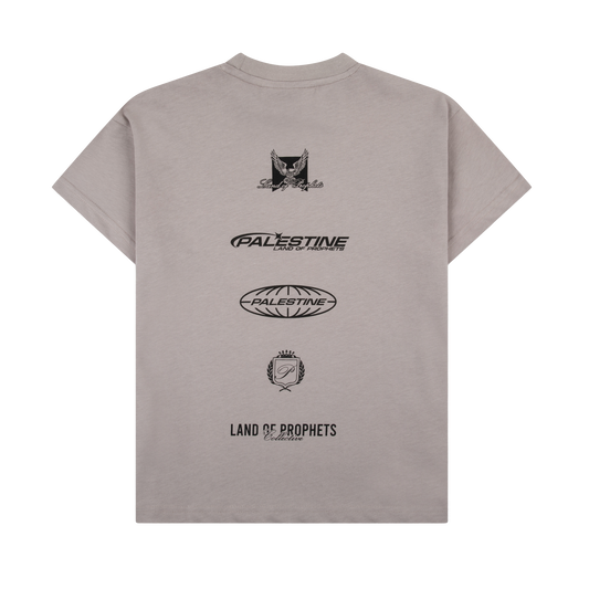 KIDS MULTI LOGO T-SHIRT - CLAY