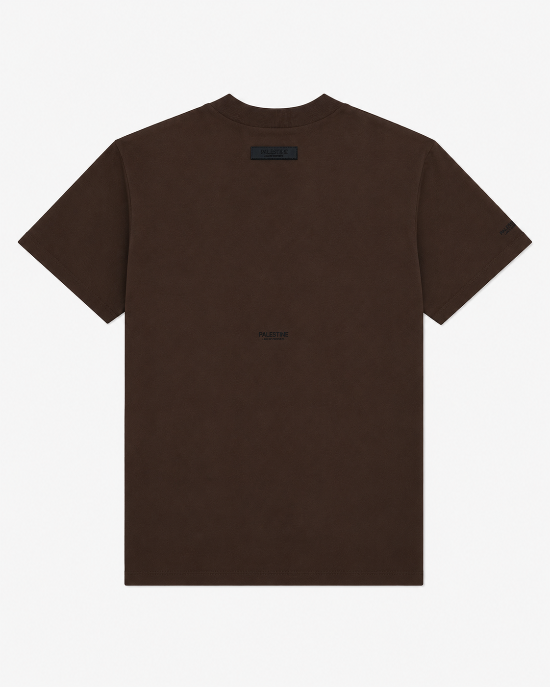 Mini-malist Palestine Land of Prophets Adult Tshirt  - Brown