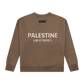 LAND OF PROPHETS SWEATSHIRT METALLIC LOGO - BROWN