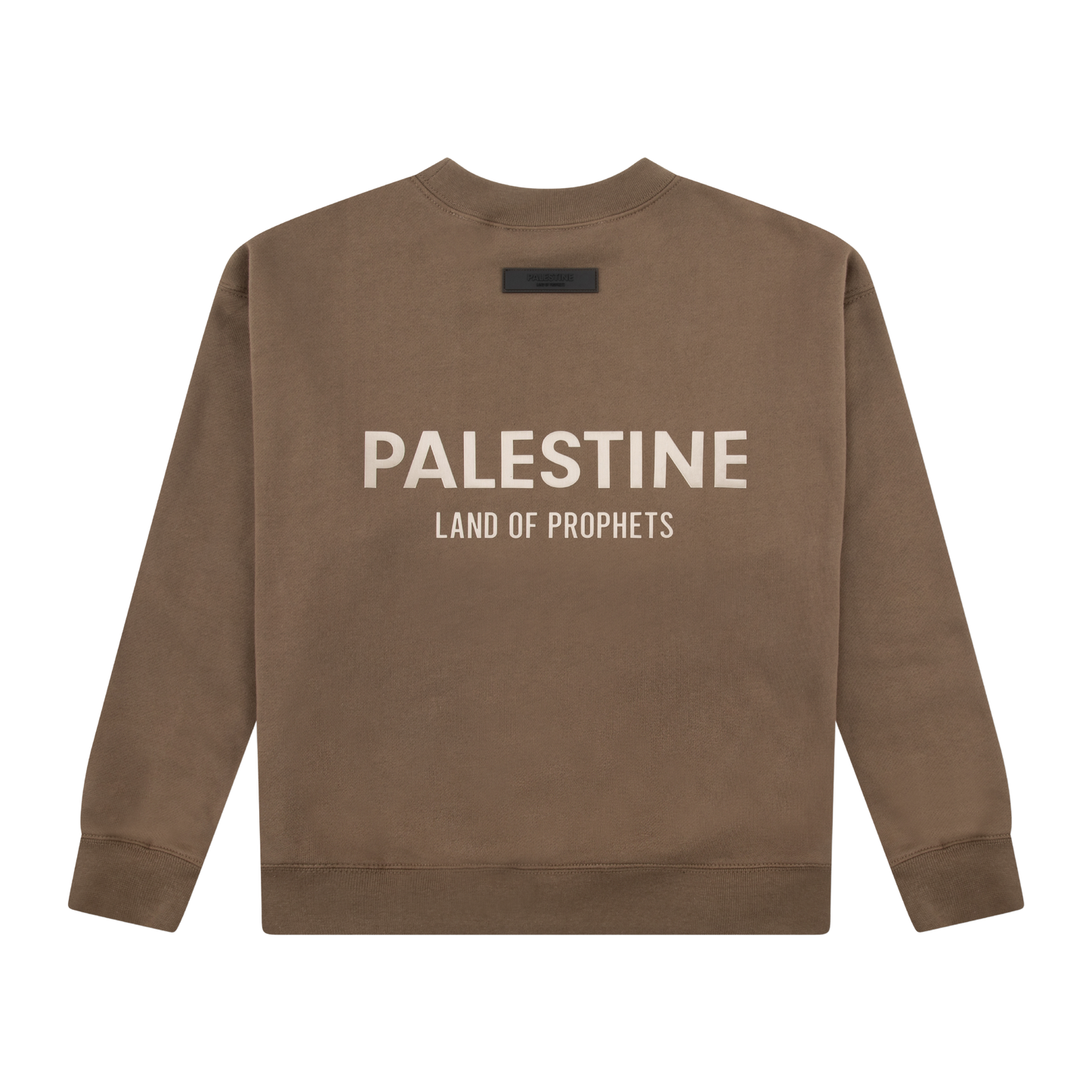 LAND OF PROPHETS SWEATSHIRT METALLIC LOGO - BROWN