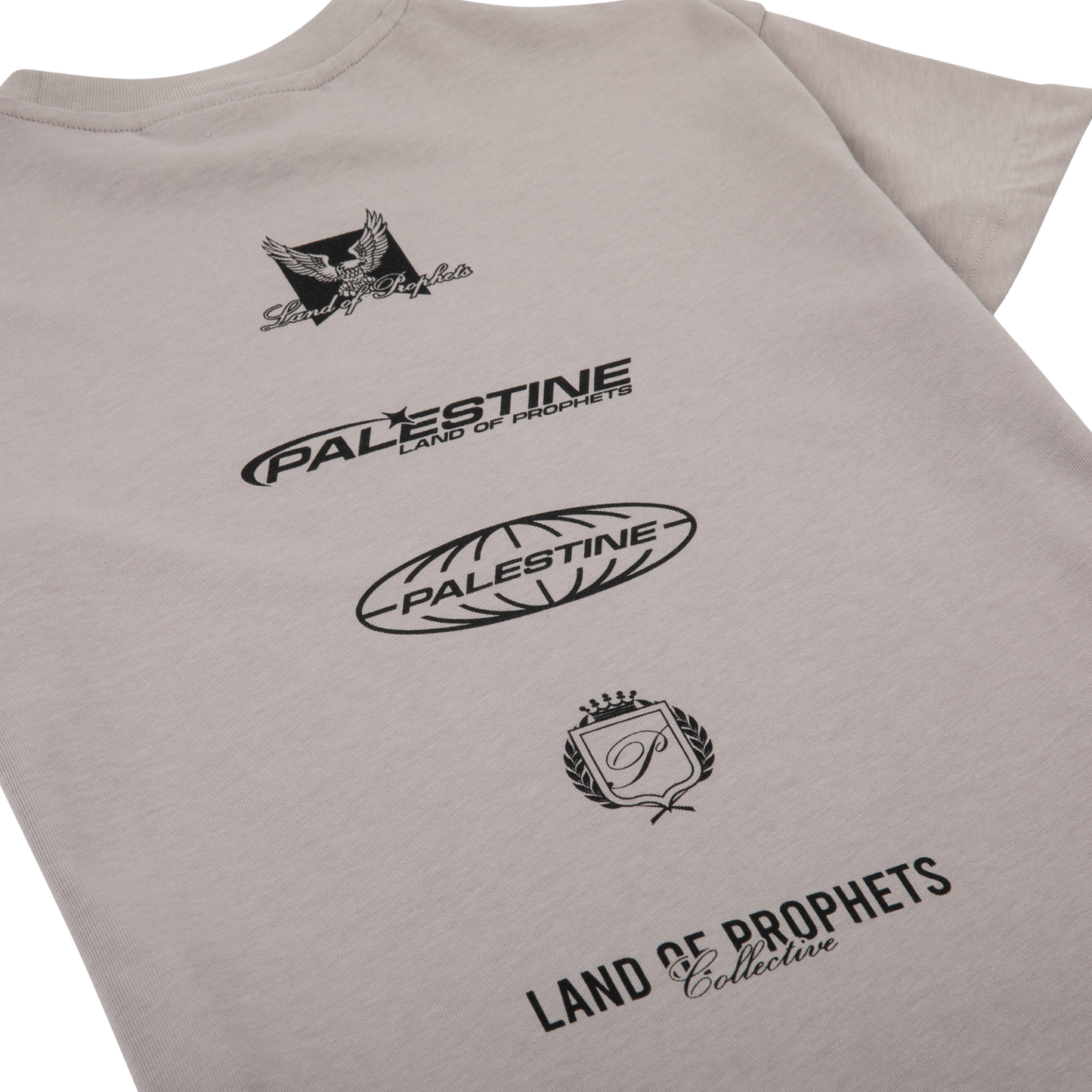 KIDS MULTI LOGO T-SHIRT - CLAY
